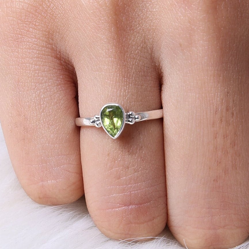 Peridot Sterling Silver Ring