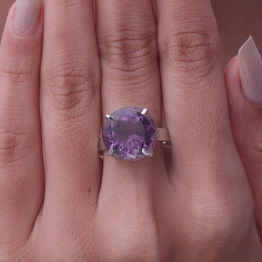 Amethyst Sterling Silver Ring