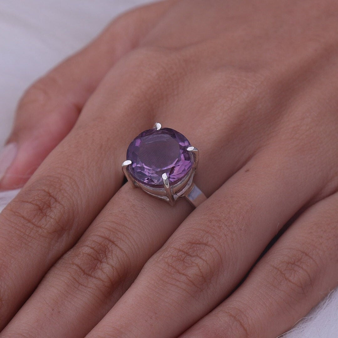 Amethyst Sterling Silver Ring