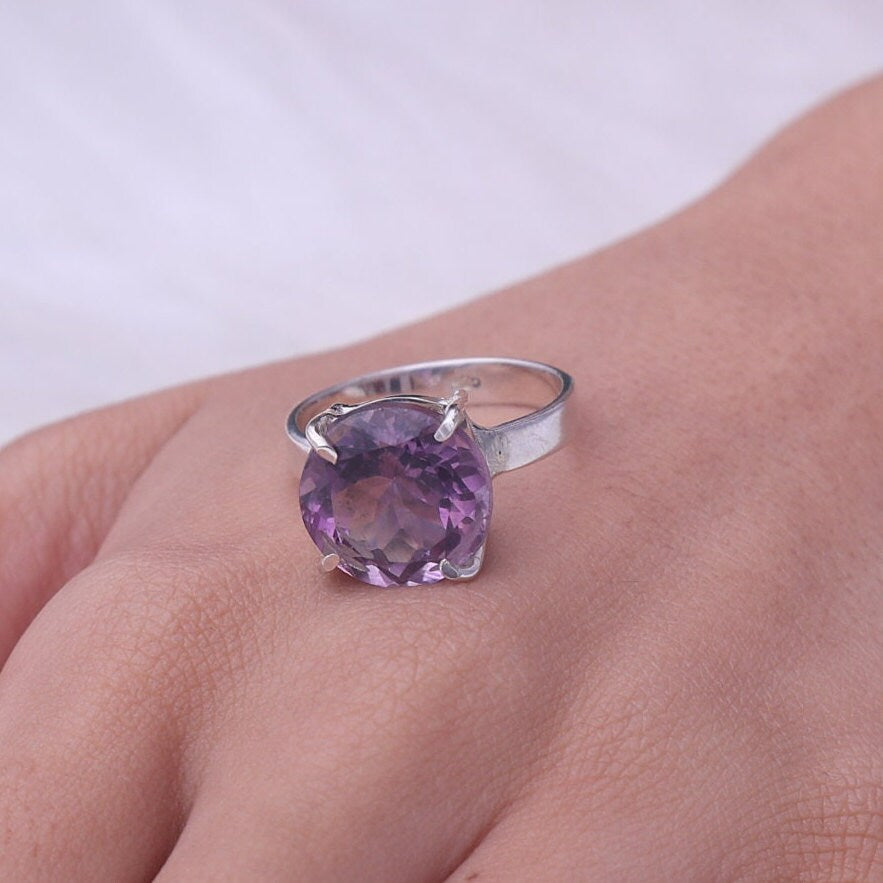 Amethyst Sterling Silver Ring