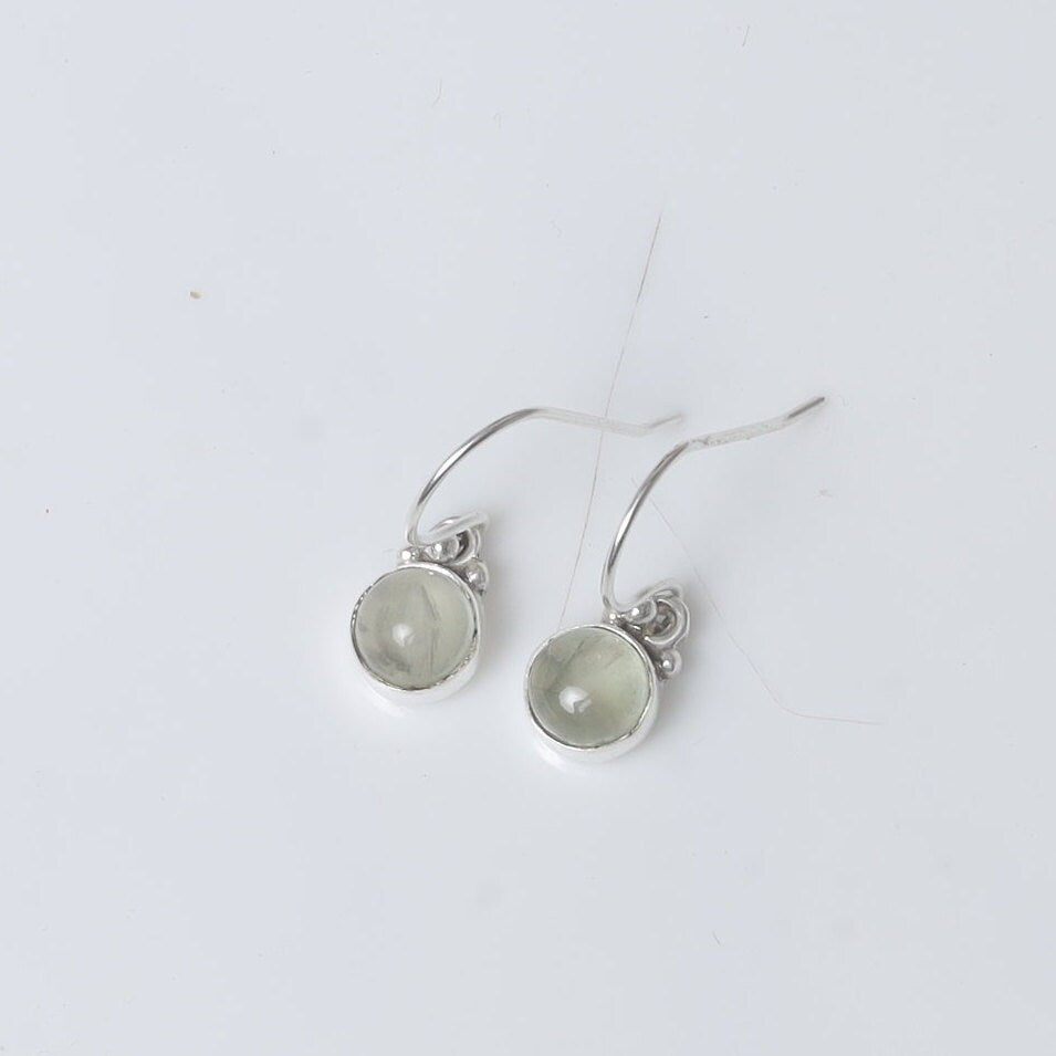 Prehnite Sterling Silver Earrings