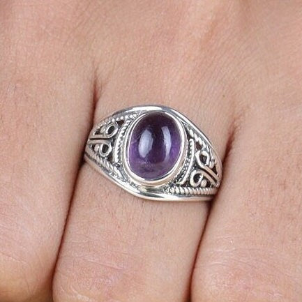 Amethyst 925 Sterling Silver Ring