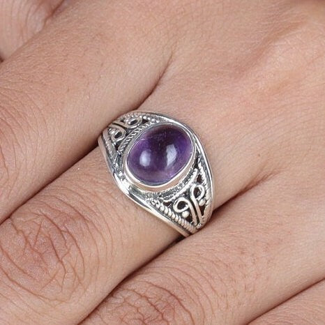 Amethyst 925 Sterling Silver Ring