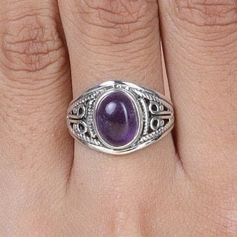 Amethyst 925 Sterling Silver Ring