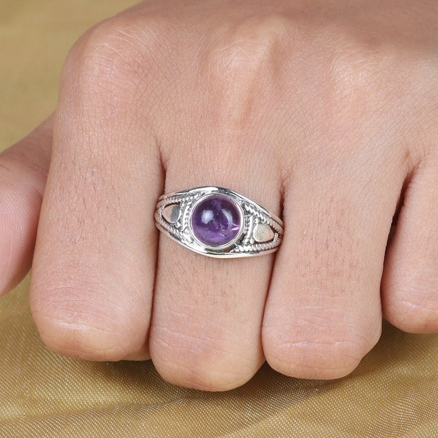 Amethyst Sterling Silver Ring