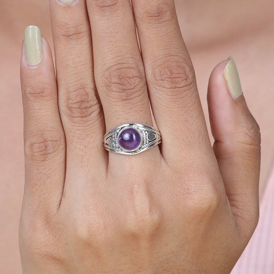 Amethyst Sterling Silver Ring