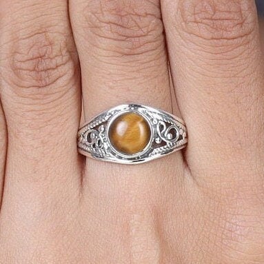 Tiger Eye Sterling Silver Ring