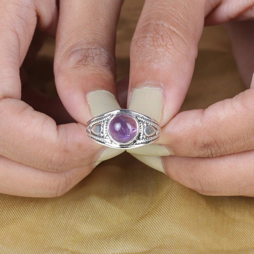 Amethyst Sterling Silver Ring