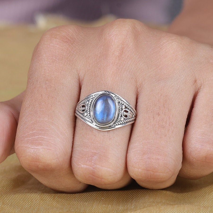 Labradorite Sterling Silver Ring