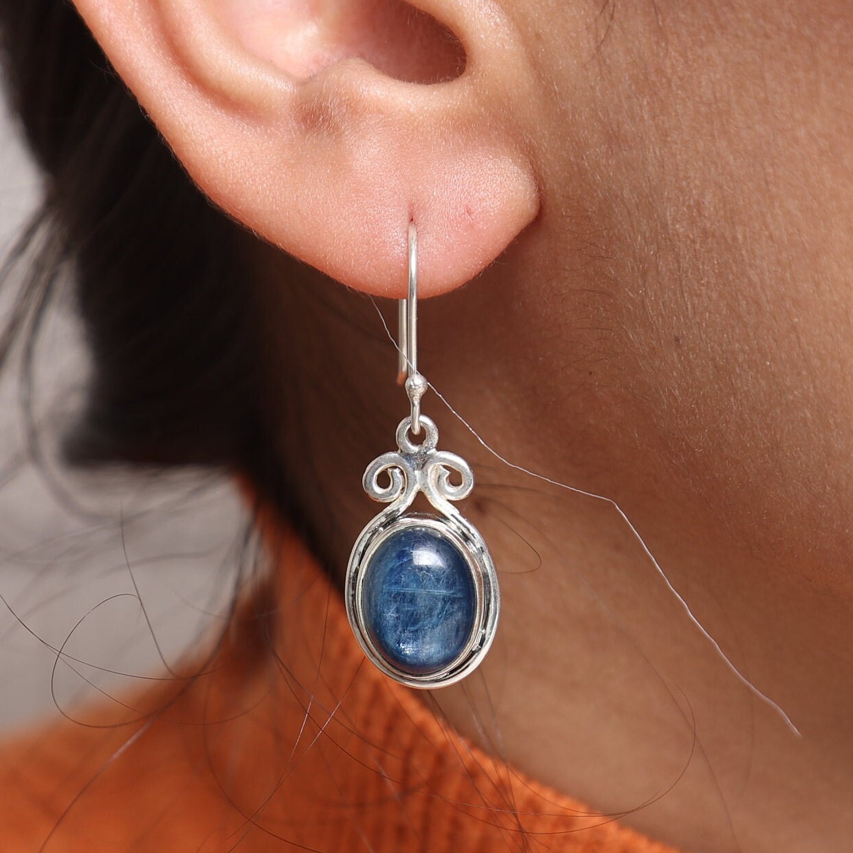 Kyanite Sterling Silver Earrings