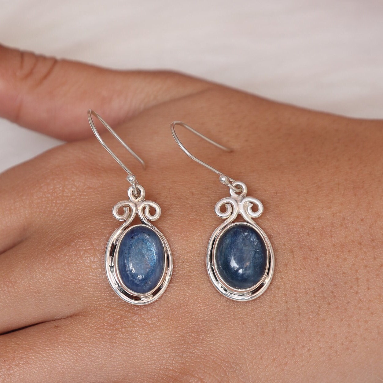 Kyanite Sterling Silver Earrings