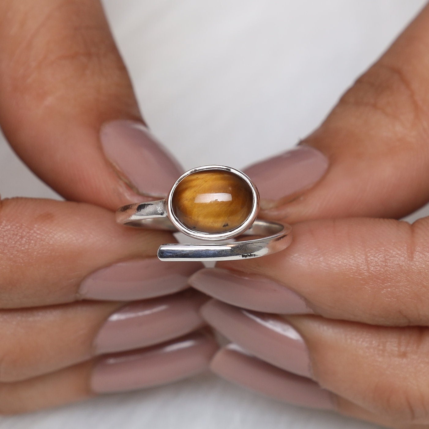 Tiger Eye Sterling Silver Ring