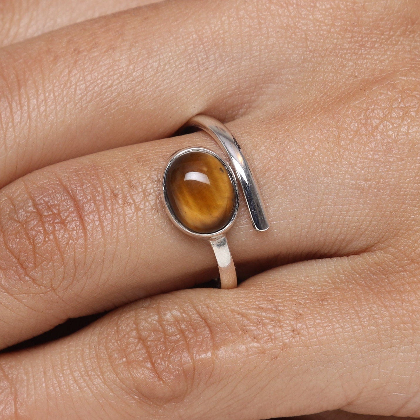 Tiger Eye Sterling Silver Ring