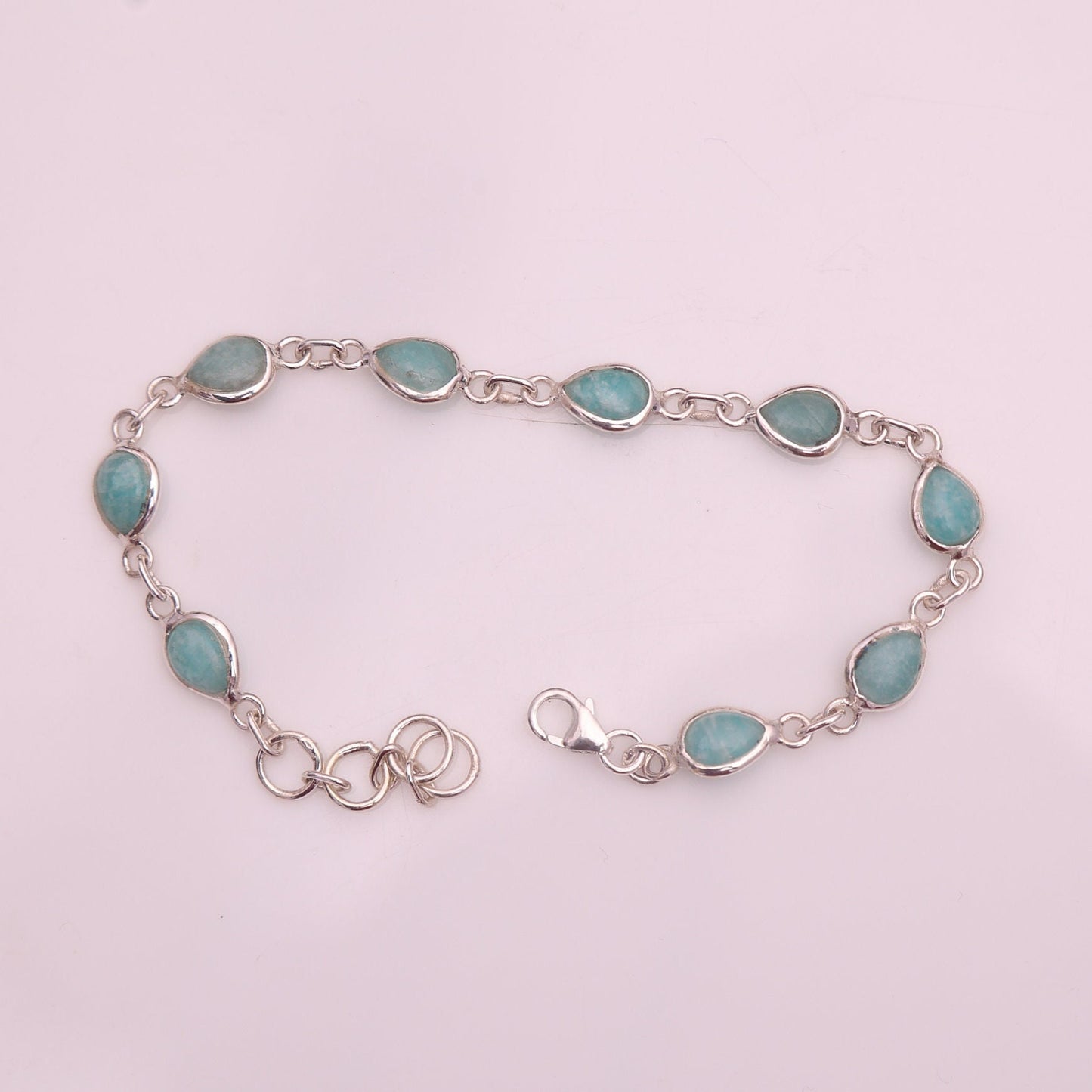 Amazonite Sterling Silver Bracelet