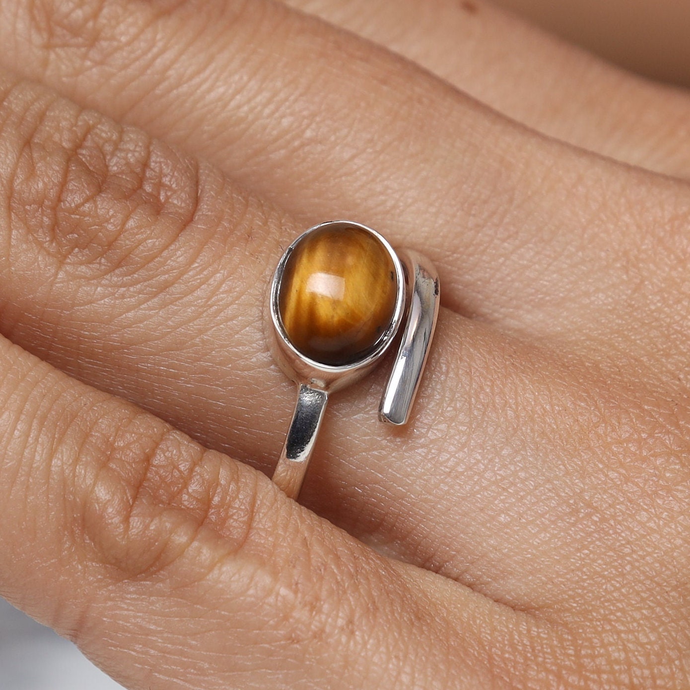 Tiger Eye Sterling Silver Ring