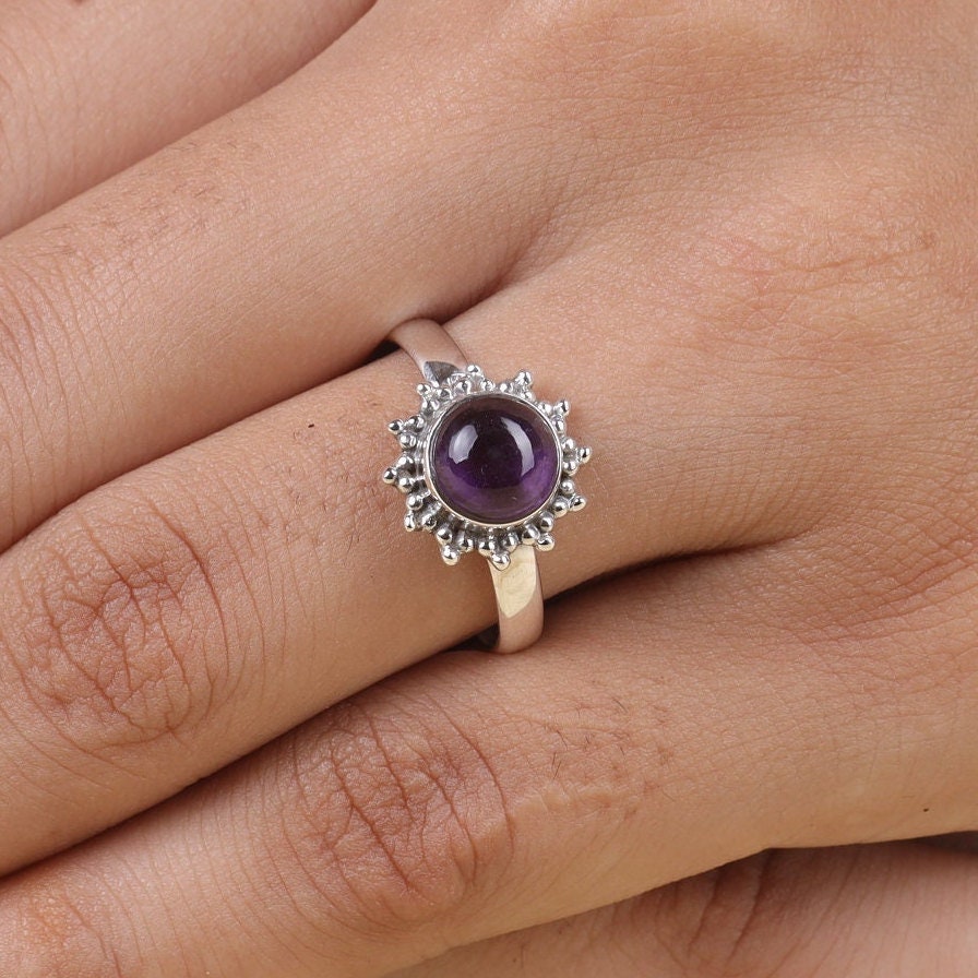 Amethyst 925 Sterling Silver Ring