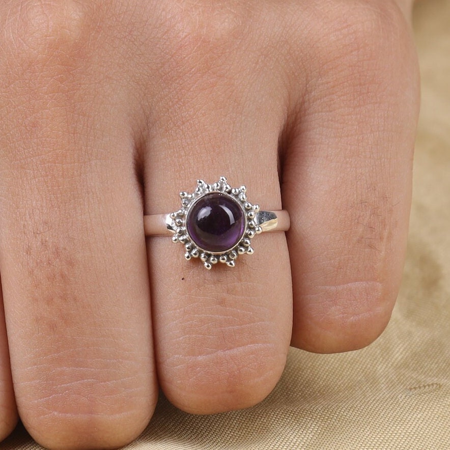 Amethyst 925 Sterling Silver Ring