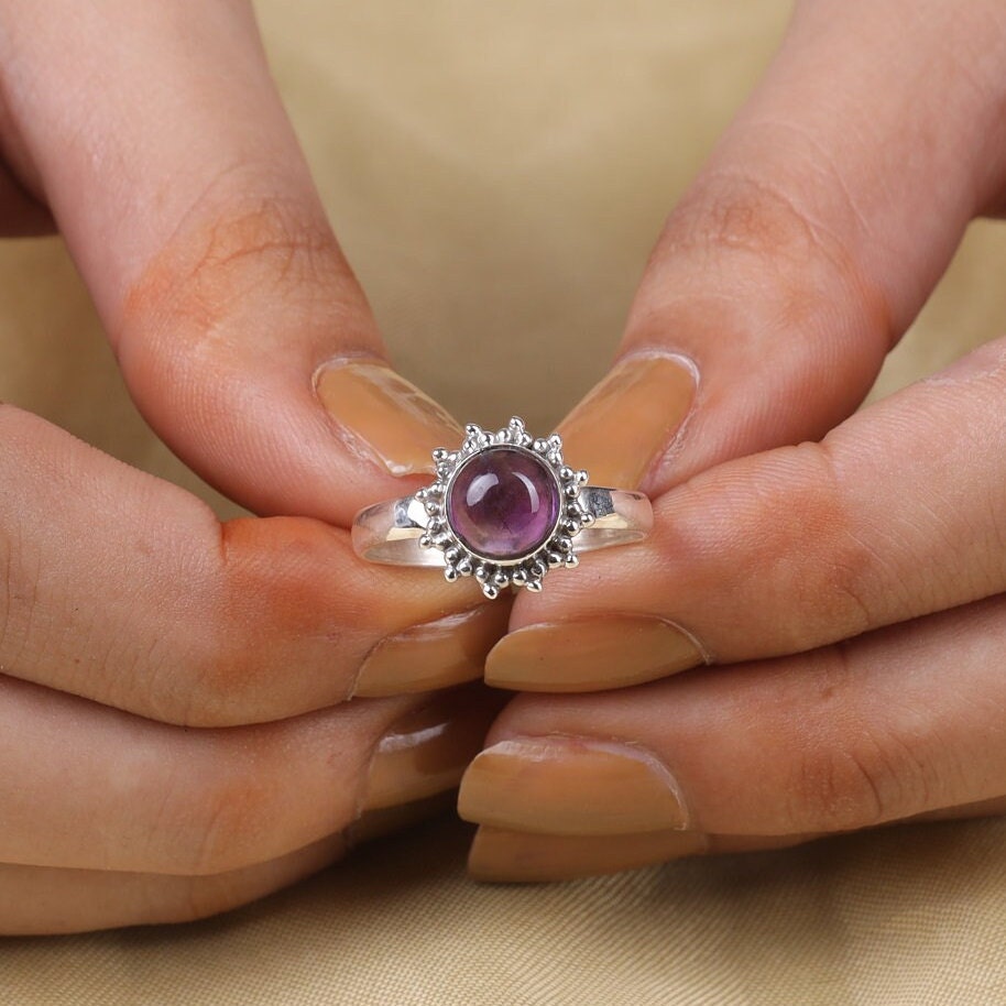 Amethyst 925 Sterling Silver Ring