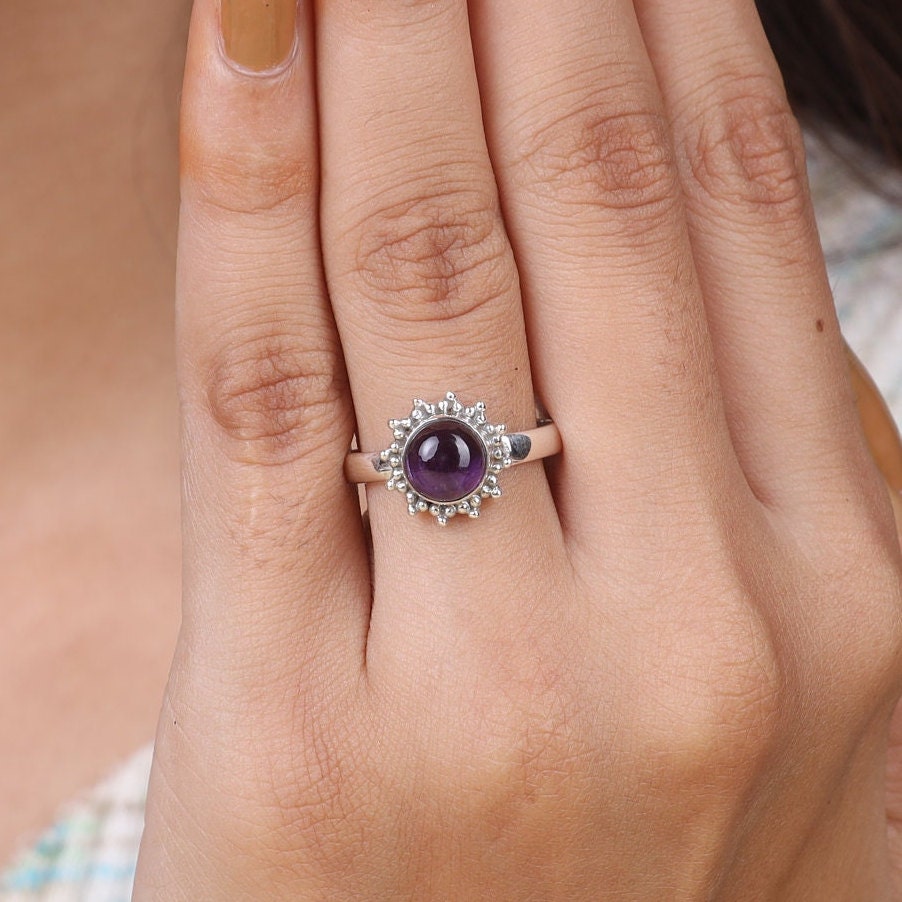 Amethyst 925 Sterling Silver Ring