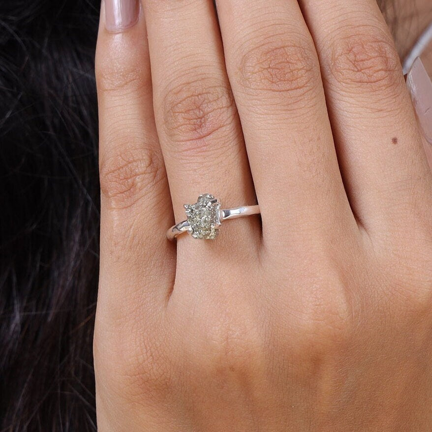 Raw Pyrite Sterling Silver Ring