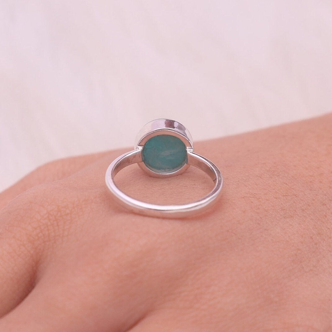 Amazonite Ring Sterling Silver Ring