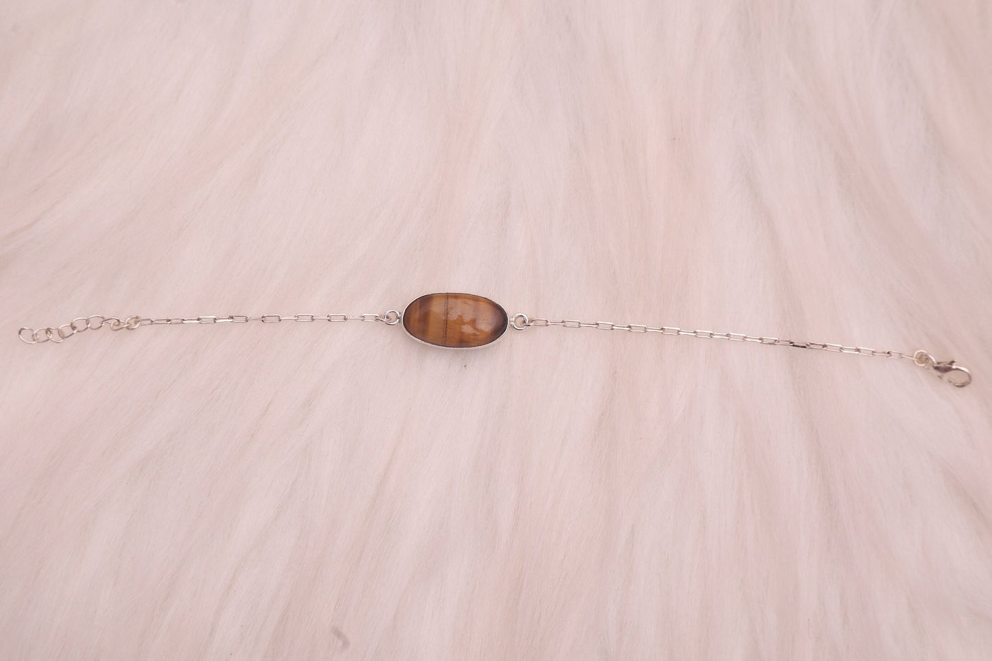 Tiger Eye Sterling Silver Bracelet