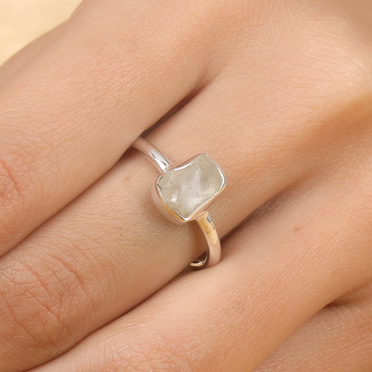 Libyan Glass Sterling Silver Ring