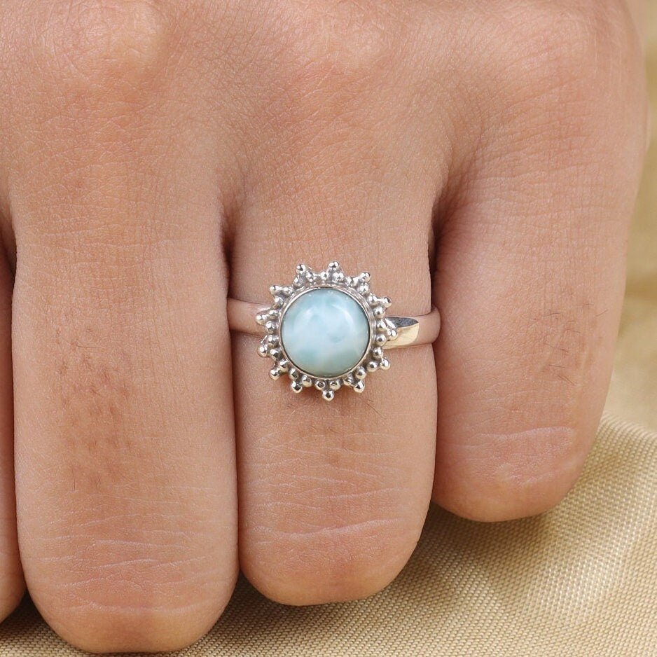 Dominican Larimar Sterling Silver Ring