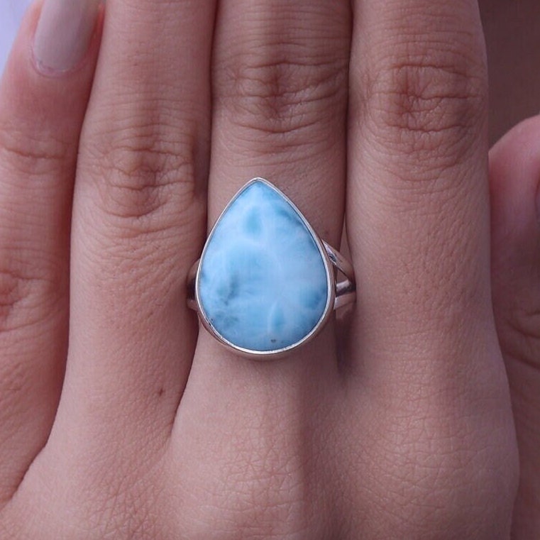 Dominican Larimar Sterling Silver Ring