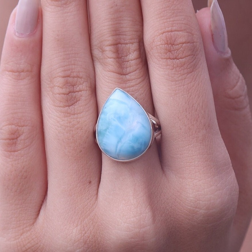 Dominican Larimar Sterling Silver Ring