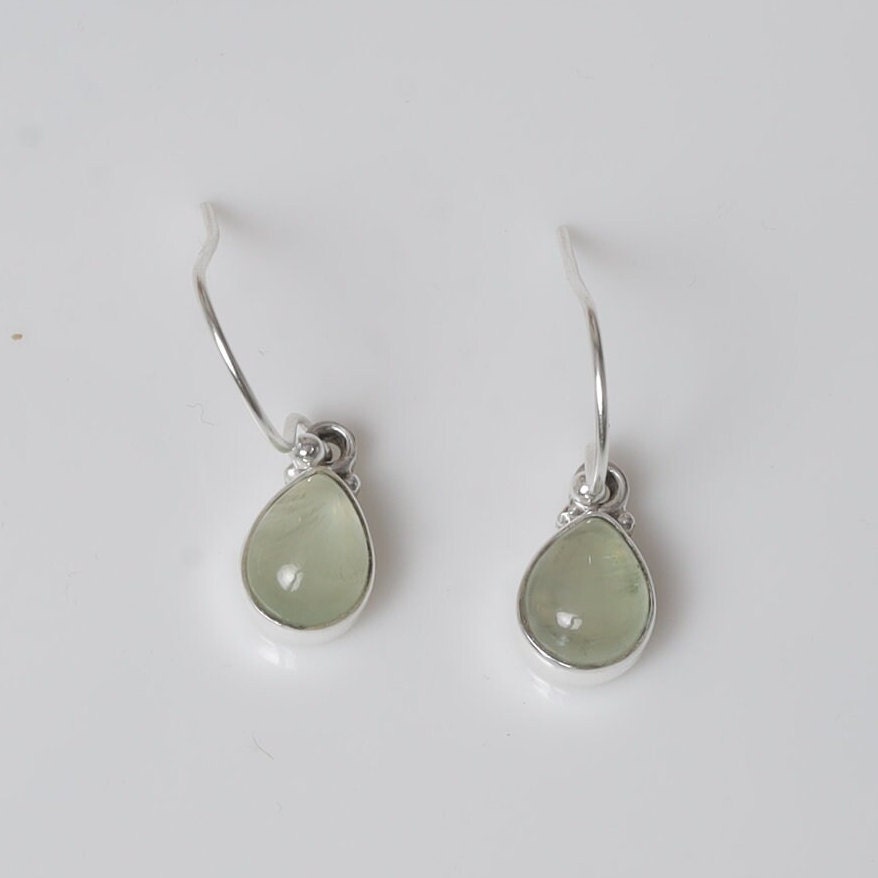 Prehnite Sterling Silver Earrings