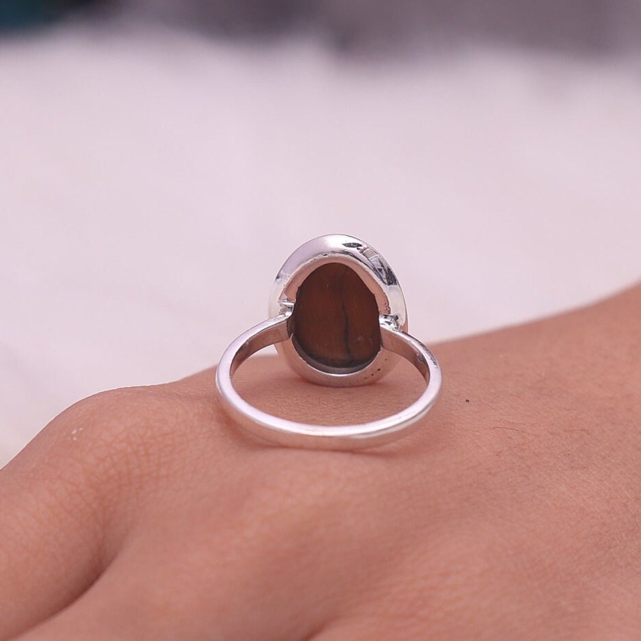 Tiger Eye Sterling Silver Ring