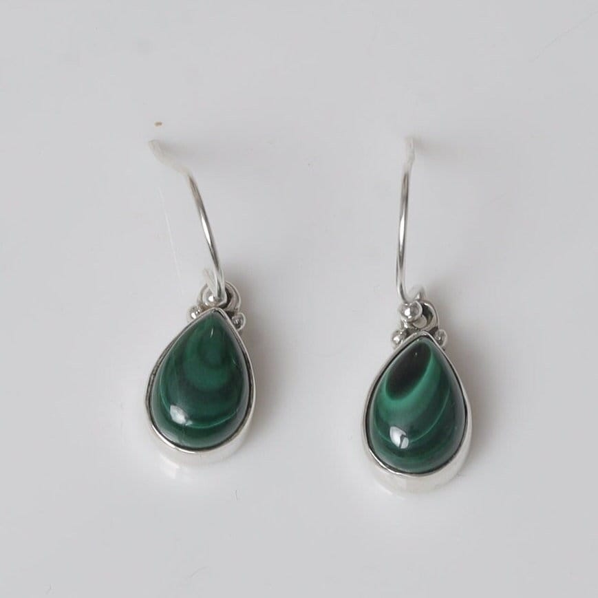 Malachite Sterling Silver Earrings