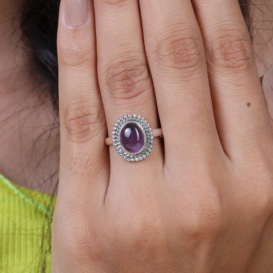 Amethyst 925 Sterling Silver Ring