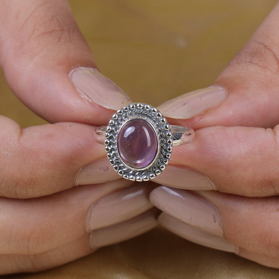 Amethyst 925 Sterling Silver Ring