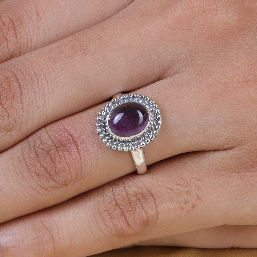 Amethyst 925 Sterling Silver Ring