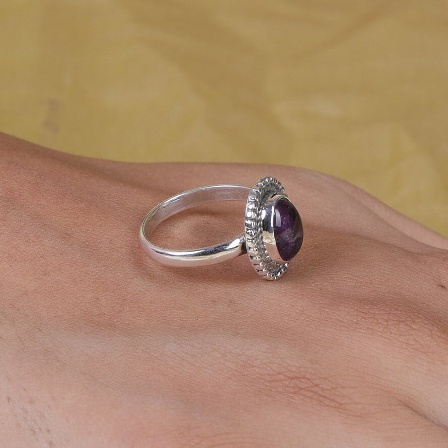 Amethyst 925 Sterling Silver Ring