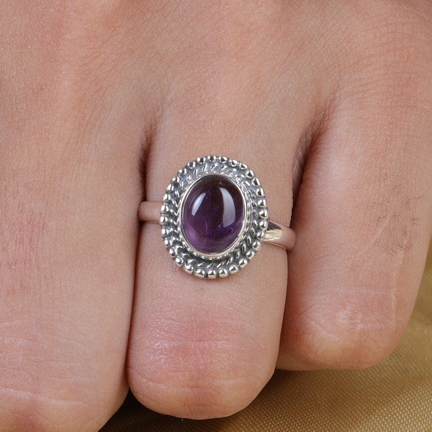 Amethyst 925 Sterling Silver Ring