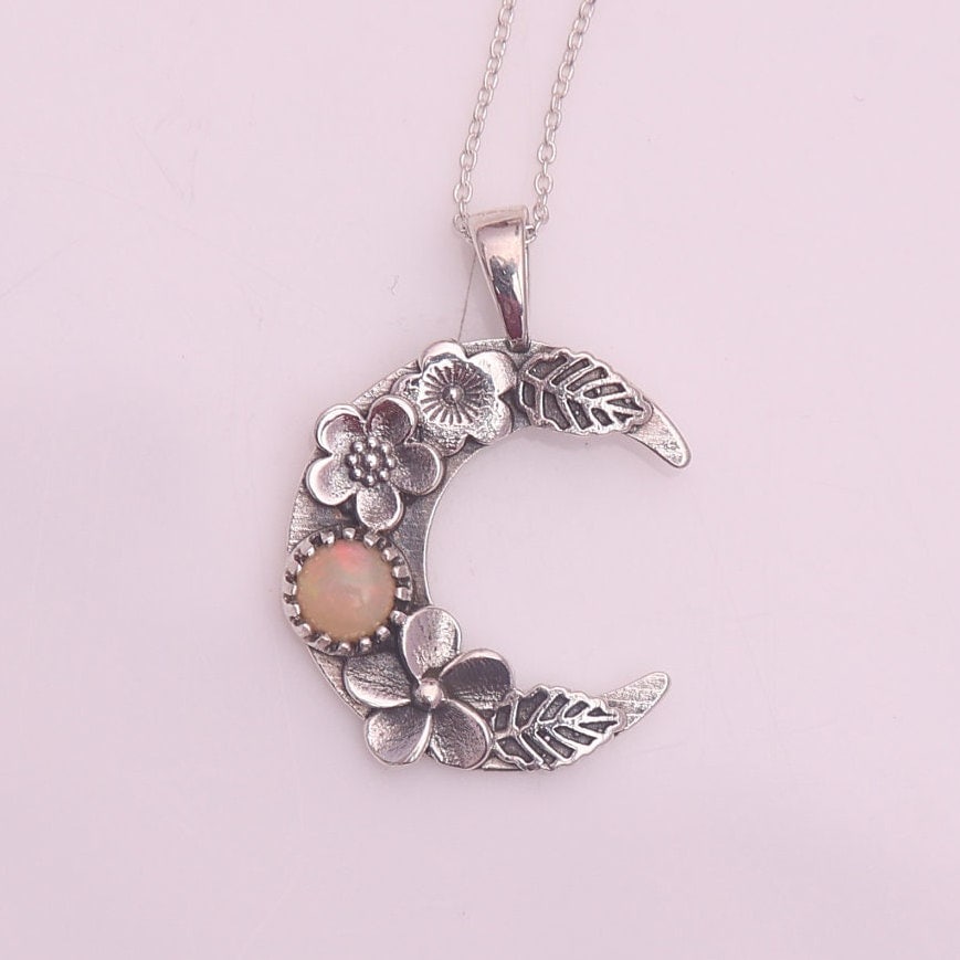 Ethiopian Opal Sterling Silver Pendant