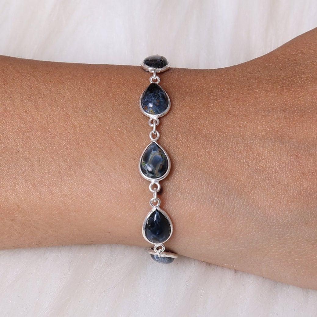 Pietersite Sterling Silver Bracelet