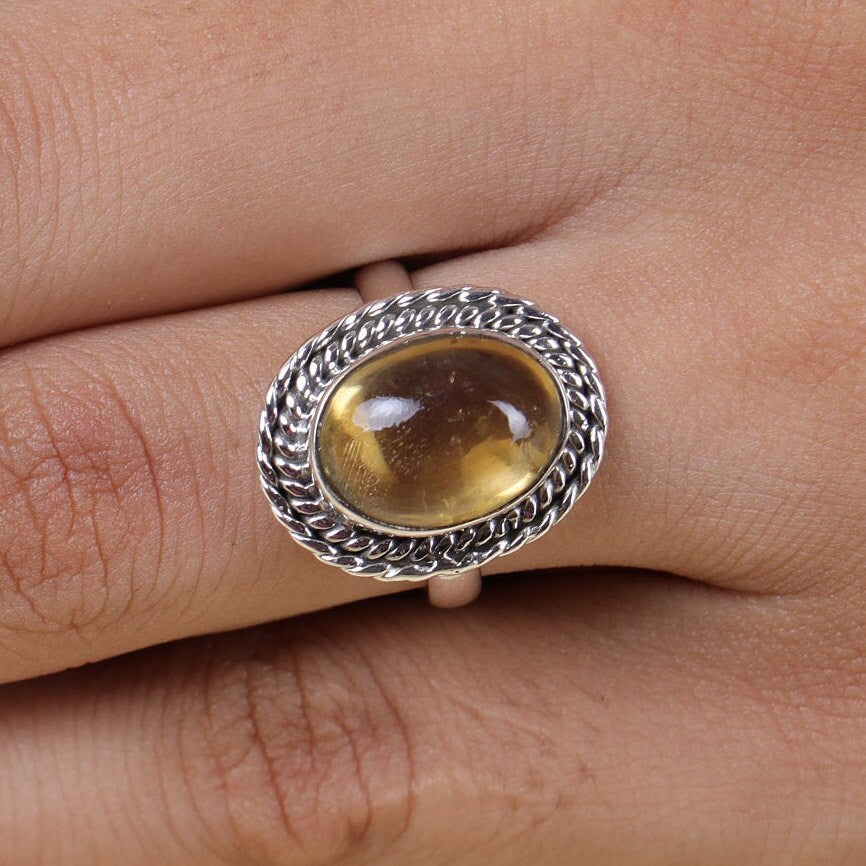 Citrine Sterling Silver Ring