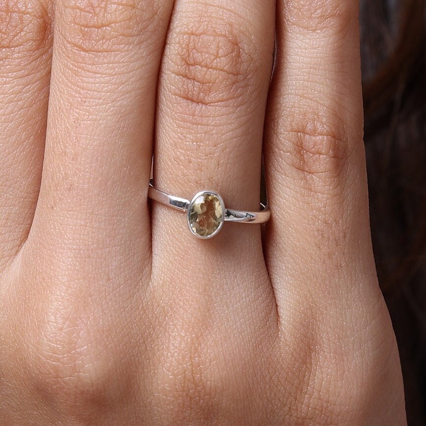 Citrine Sterling Silver Ring