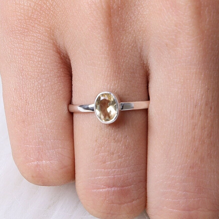 Citrine Sterling Silver Ring