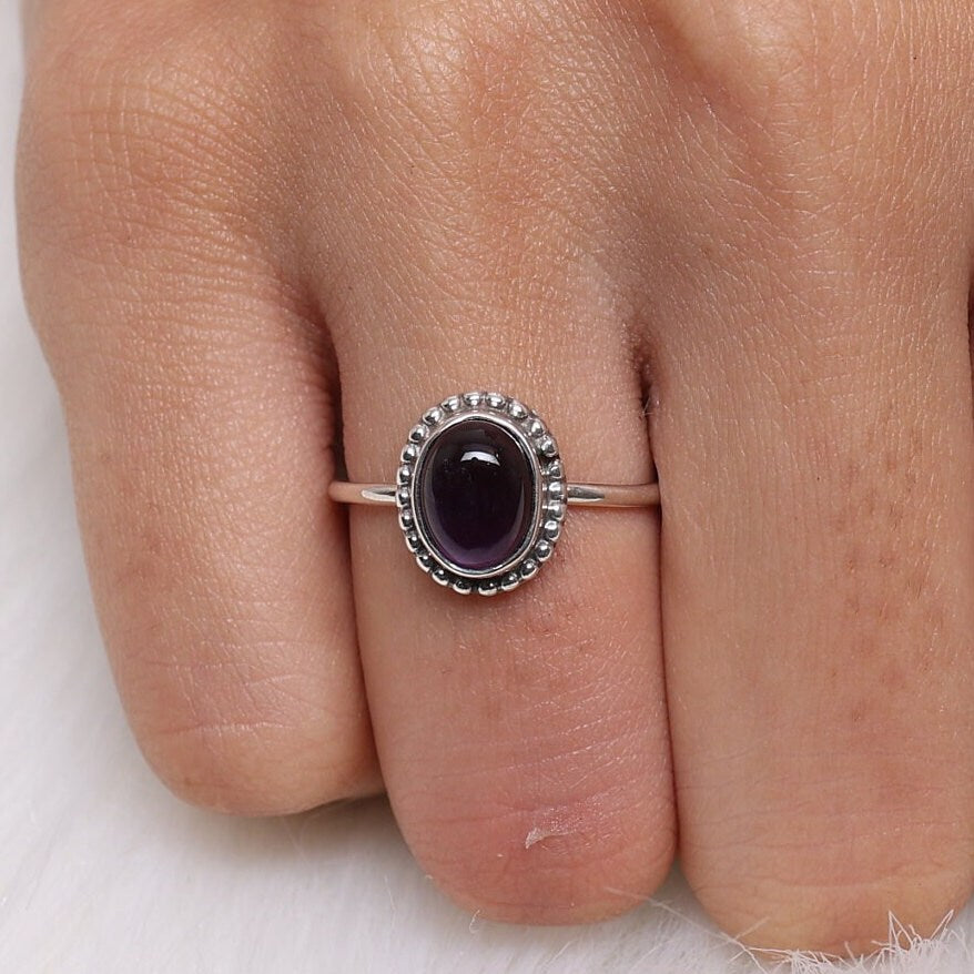 Amethyst 925 Sterling Silver Ring