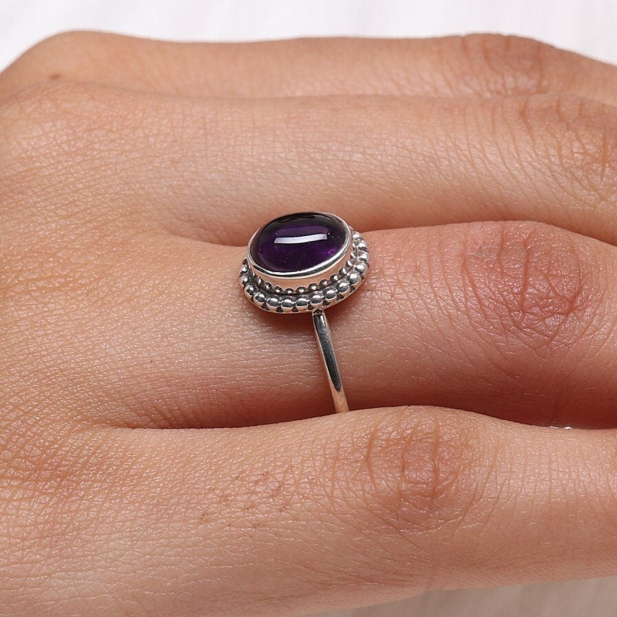 Amethyst 925 Sterling Silver Ring