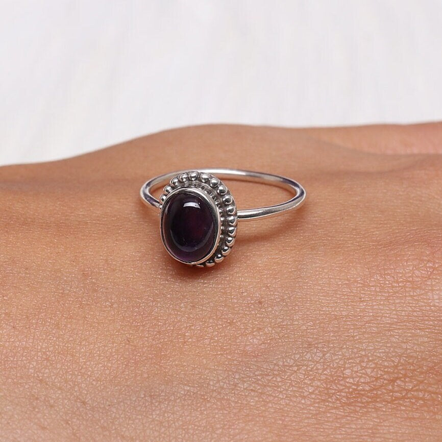 Amethyst 925 Sterling Silver Ring