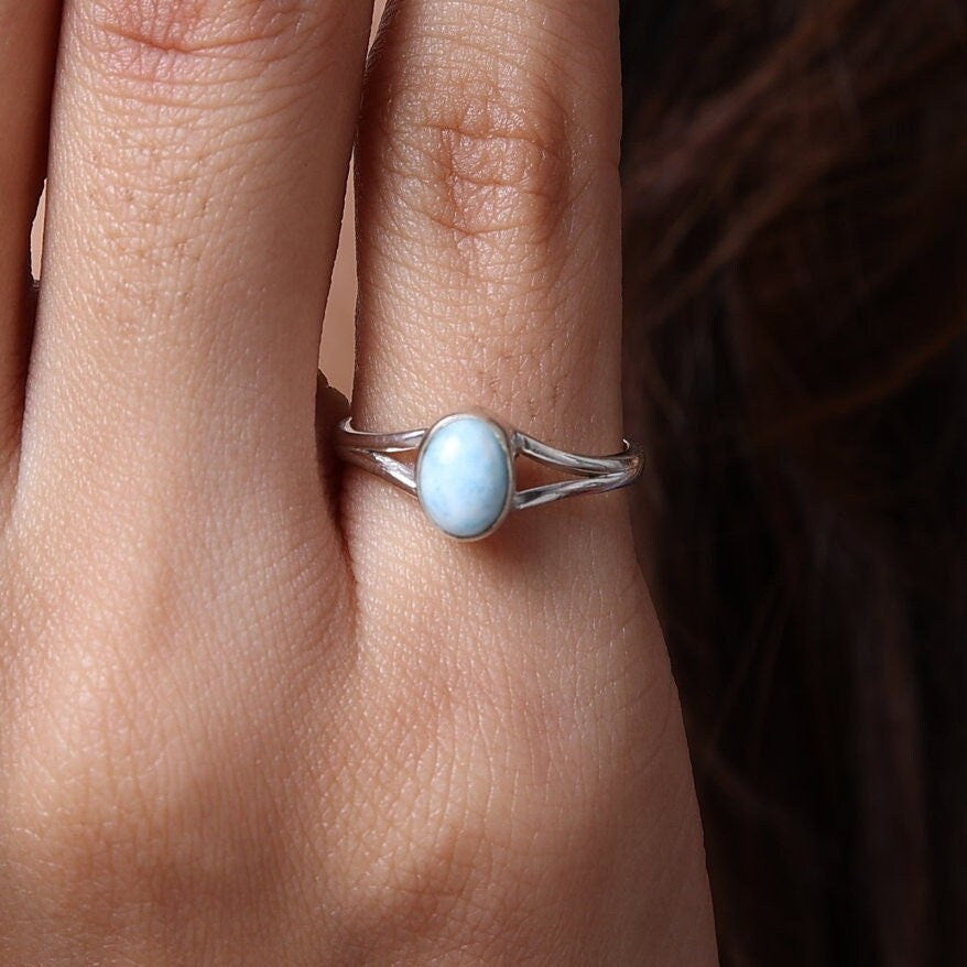 Dominican Larimar Sterling Silver Ring