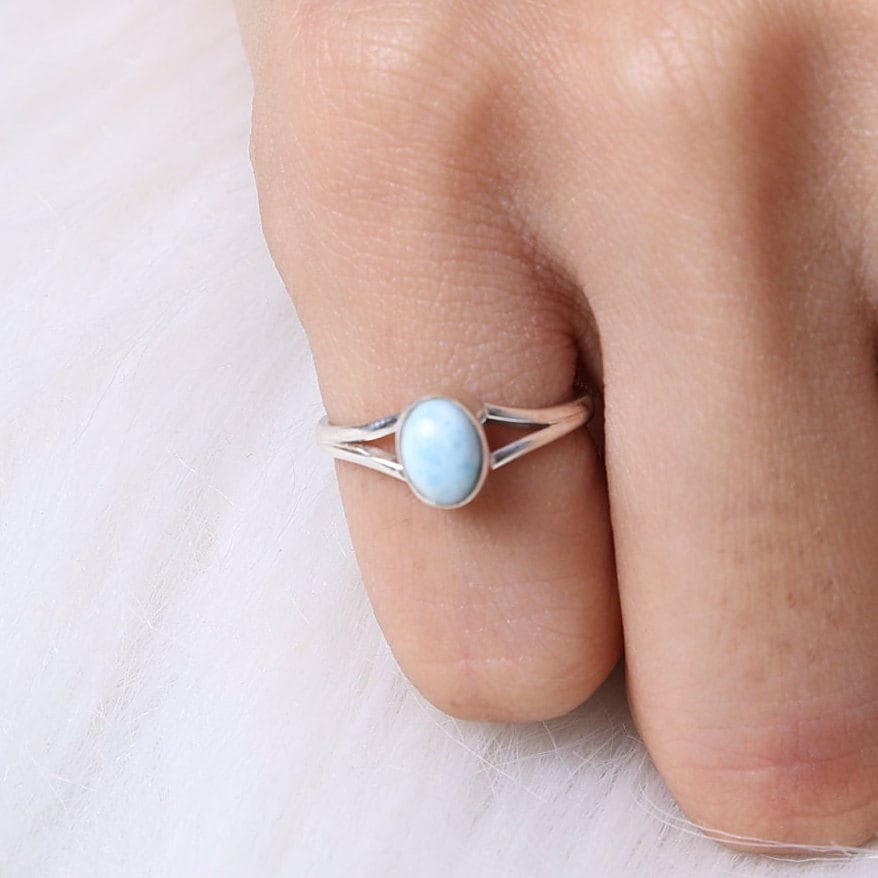 Dominican Larimar Sterling Silver Ring