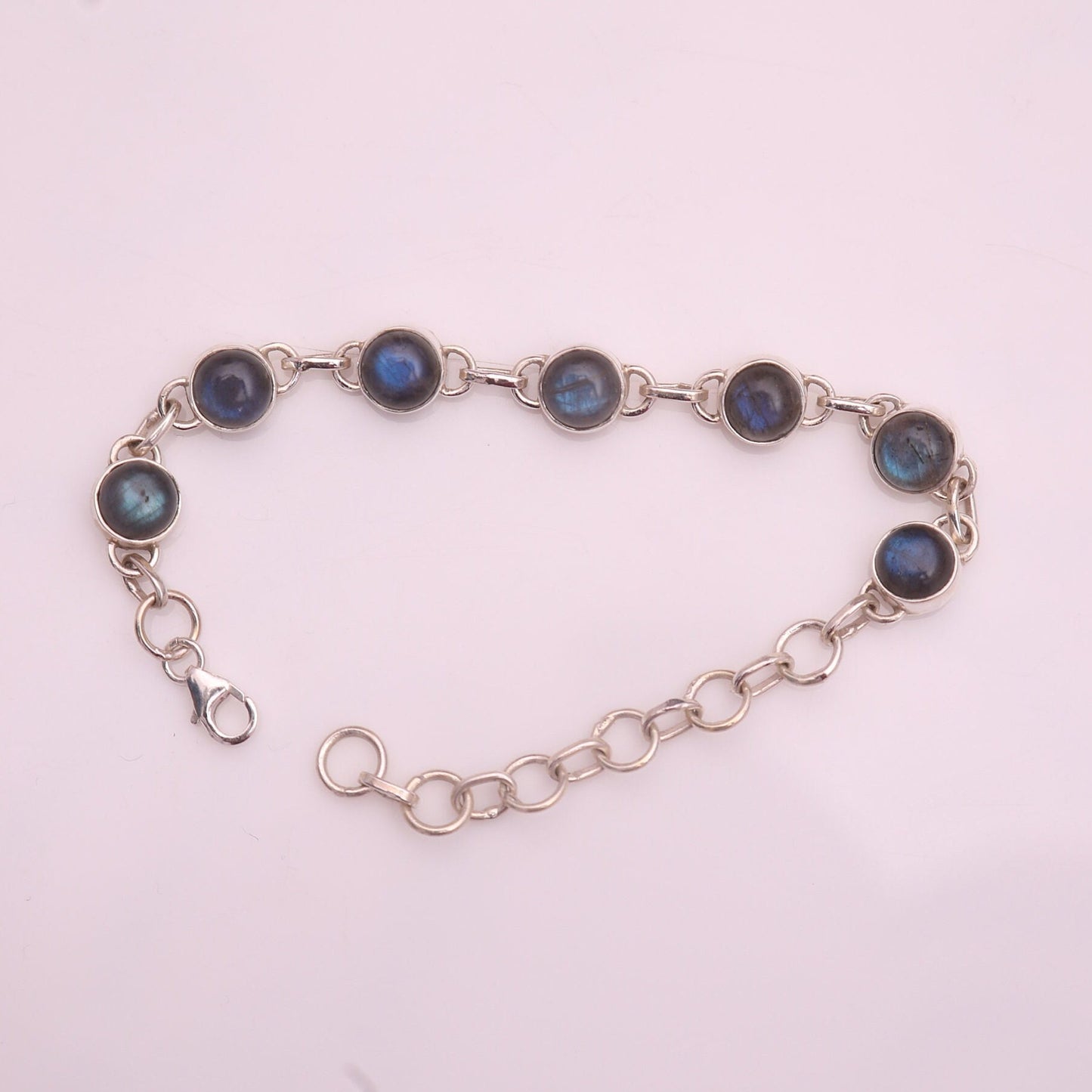 Labradorite Sterling Silver Bracelet