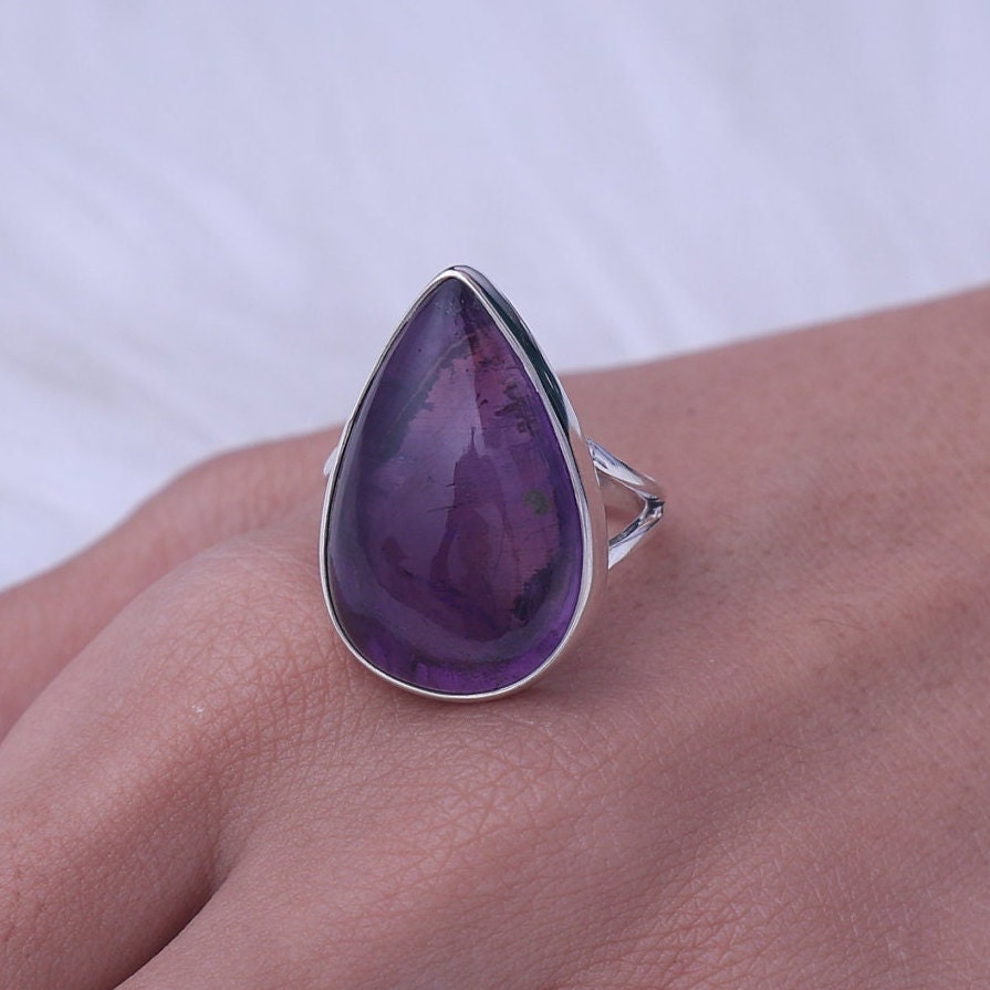 Amethyst Ring Sterling Silver Ring